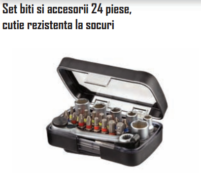 Set biti si accesorii 24 piese