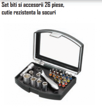 Set biti si accesorii 26 piese