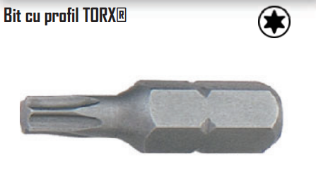 Bit cu profil TORX