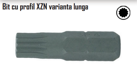 Bit cu profil XZN varianta lunga