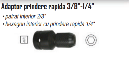 Adaptor prindere rapida