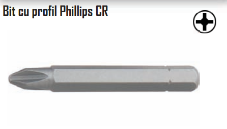 Bit cu profil Phillips CR